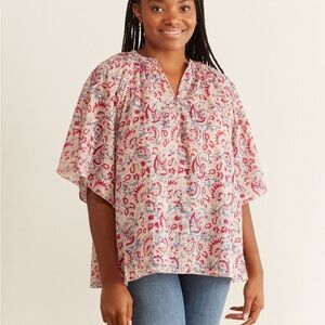 antik batik cherie blouse in cream